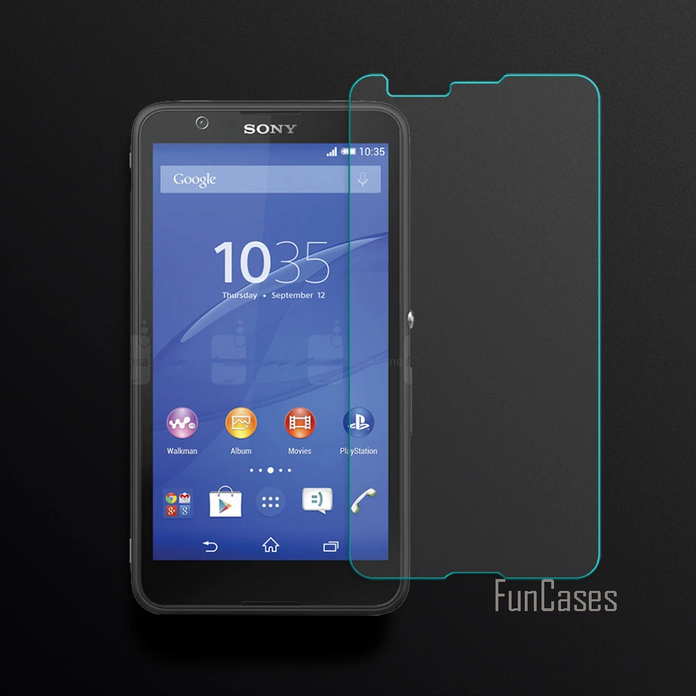 2.5D закругленные края экрана для sony Xperia E4G/двойное закаленное стекло E4G/двойная