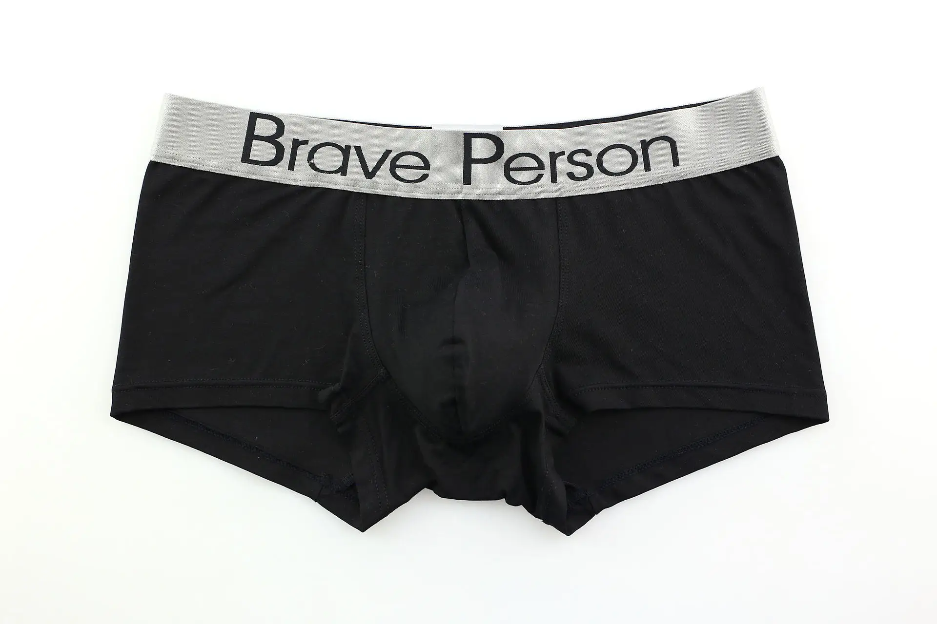 Новое поступление года, мужские плотное нижнее белье Brave person, мужские хлопковые шорты-боксеры, модные сексуальные боксеры, мужские трусы-боксеры