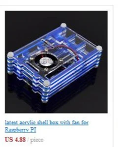Raspberry pie PI 2 и 3 акриловый чехол 9 шт. комбинация подходит для установки дисплея без вентилятора