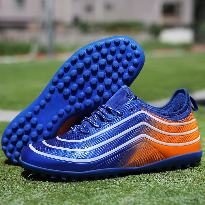 Оригинальные мужские футбольные бутсы тренировочные длинные шипы детские