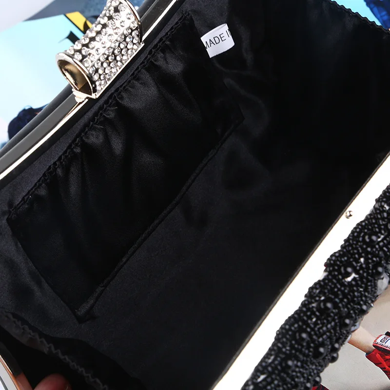 Хит продаж Искусственная кожа женская сумка ручной работы стиль вышивки бисером