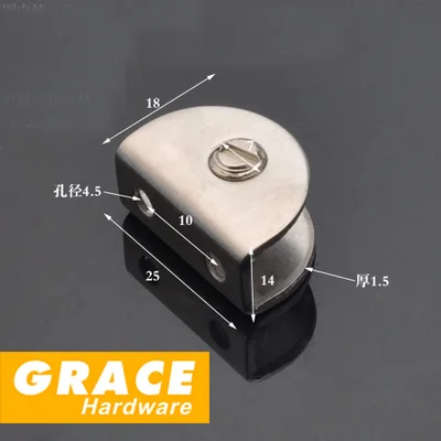 4 шт. металлическая фурнитура для Нержавеющая сталь Стекло зажим Кронштейн