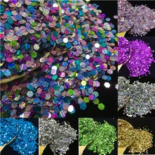 5500pcs 3mm Glitter Sequins PVC Laser Hexagonal Sequins for Crafts Paillette Sewing Decoration DIY Clothing Accessories