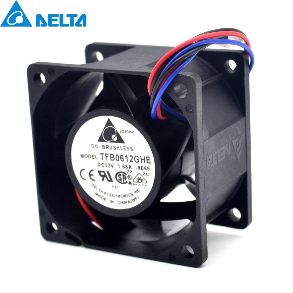 Новые и оригинальные серверные вентиляторы Delta TFB0612GHE 6038 60 мм 12 В а для охлаждения