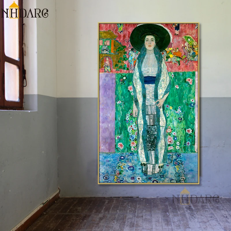 Классическое художественное искусство Adele Bloch Bauer II от художника Густава Климта