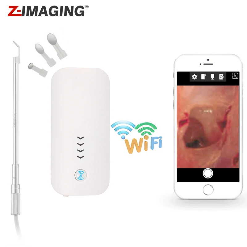 Z IMAGING P5 Wifi медицинский оптический Otoscope Wirel цифровой эндоскоп для ушей визуальный