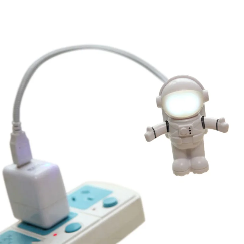 Гибкая USB-лампа в виде астронавта миниатюрный светодиодный ночник 5 постоянного