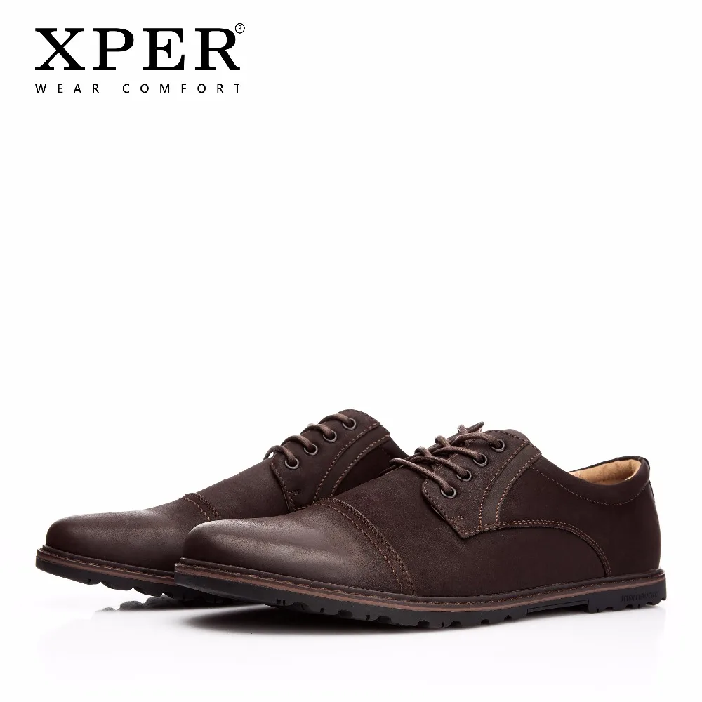 XPER/брендовая модная мужская обувь повседневная на шнуровке деловая одежда