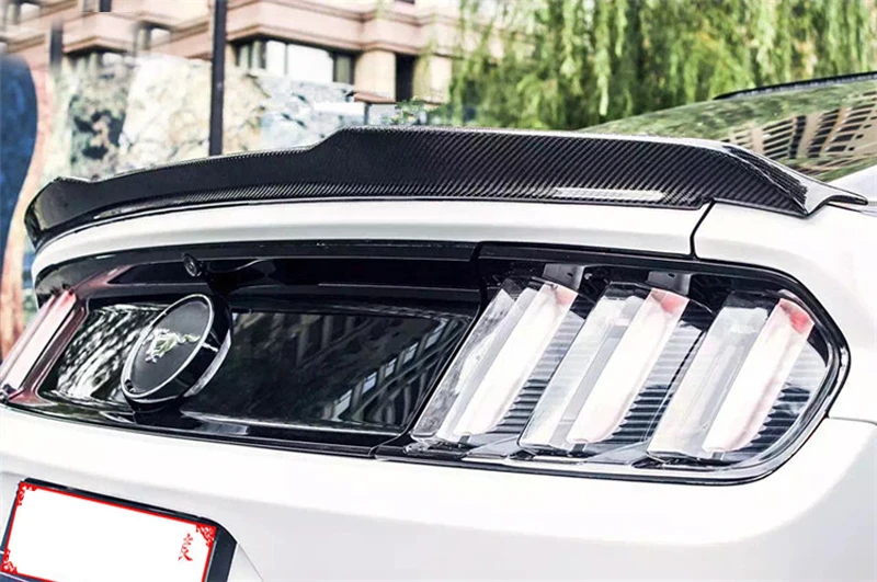 Подходит для Ford Mustang задний спойлер 2 двери Mustang черный карбоновый задний спойлер