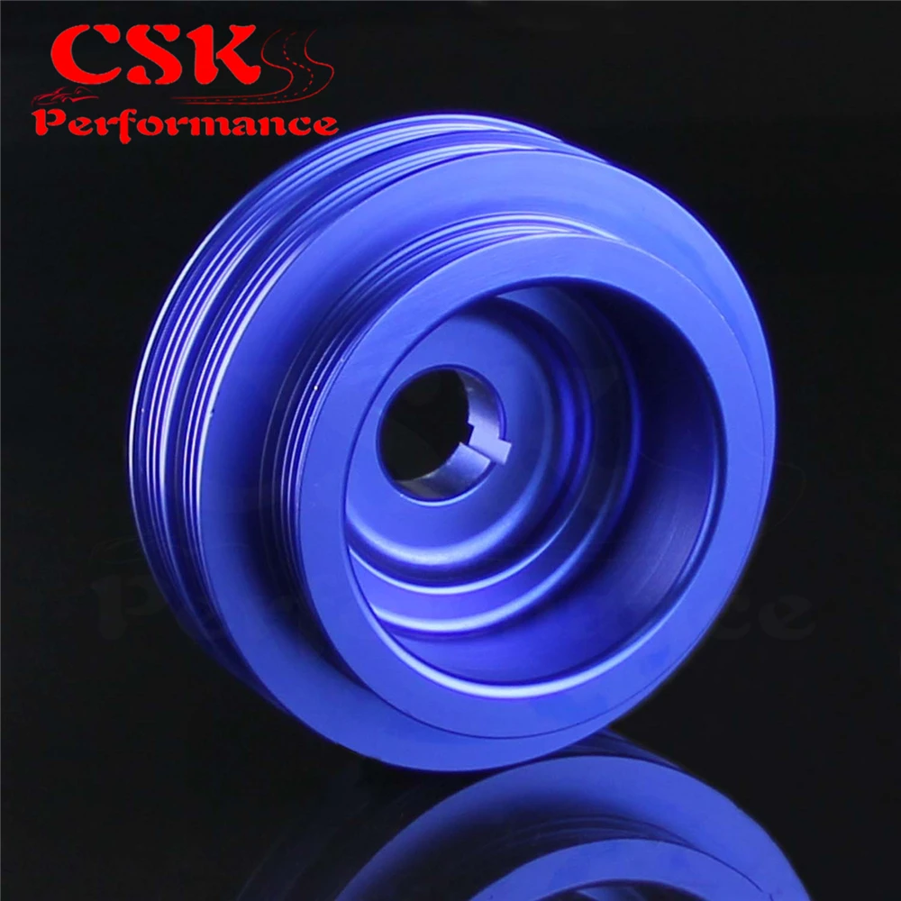 Легкий шкив коленвала подходит для двигателя B16/B18 Accord Blue|lightweight crank pulley|crank
