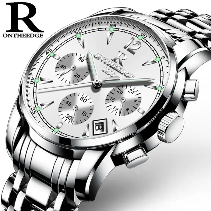 

2018 High Quality Fashion Luminous Calendar Men Watch Quartz Top Brand Luxury Stainless Steel Waterproof Mens Watches 036