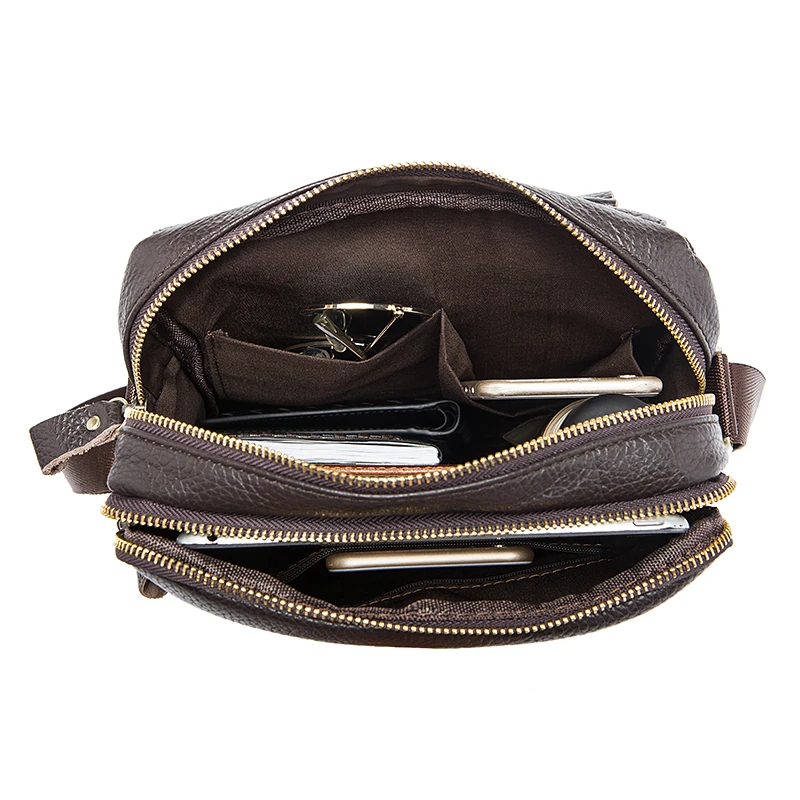 WESTAL Повседневная Сумка Мужская Натуральная Кожа Через Плечо Сумки Мужские