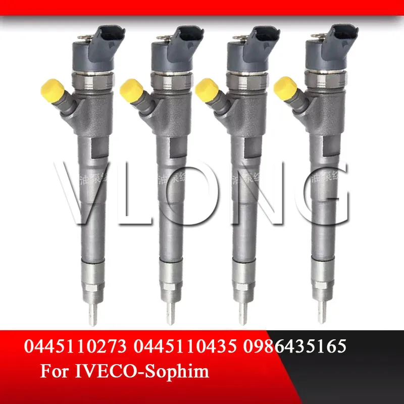 

4PCS Diesel Injection Sprayer 504088755 Fiat Ducato Multijet 2.3D IVECO Sophi Common Rail Fuel Injector 0445110273 0445110435