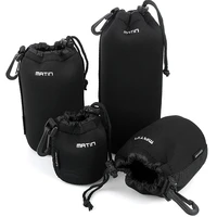 4pcs camera bag lens waterproof bag neoprene soft protective film is suitable for canon nikon sony sigma tamron lens accessories