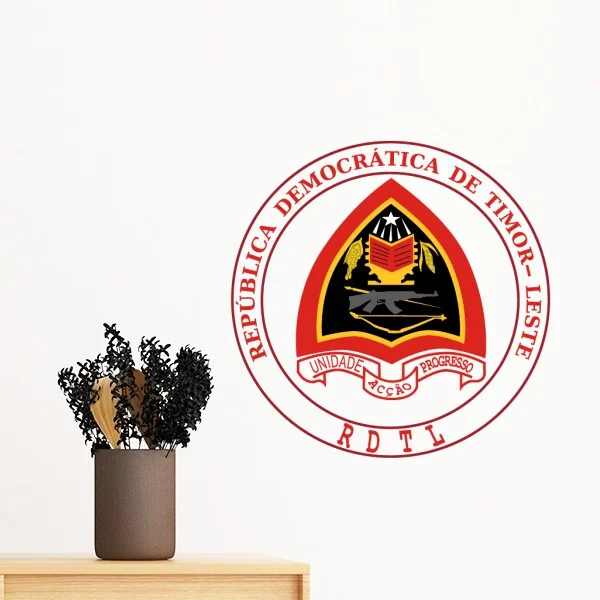 Дили Восточный тиморский национальный герб Съемный стикер стены художественные