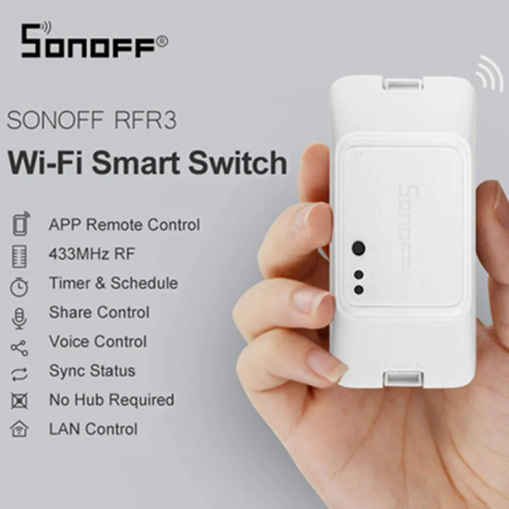 Новый смарт переключатель SONOFF 433 RF R3 для включения/выключения Wi Fi поддержка