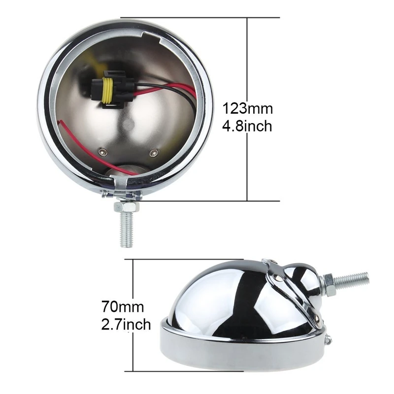 Хромированный 4 5 &quotсветодиодный противотуманный светильник внешняя крышка