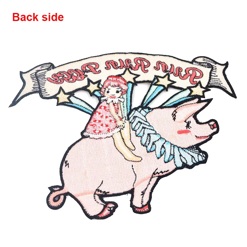 1 шт. большой Размеры Свинья с рисунком животных для нашивки на одежду патчи
