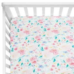 Crib Sheet Sahaler детская кроватка Защитная планка Набор Boho Цветочные Детские постельные принадлежности гофрированная юбка для детской кроватки набор кроватки рельс набор Белый Романтический Цветет цветочный - Цвет: Crib Sheet