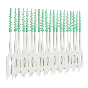 Пластиковые щетки для чистки зубов, 40, шт.упак., мягкие зубочистки, гигиена полости рта, инструмент для чистки зубов, эластичный массаж десен