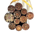 Нож DIY хвостовик латунная мозаика булавки заклепки длина 130 мм ногтевая стальная трубка 6 мм DIY ручка ножа винт заполнен смолой