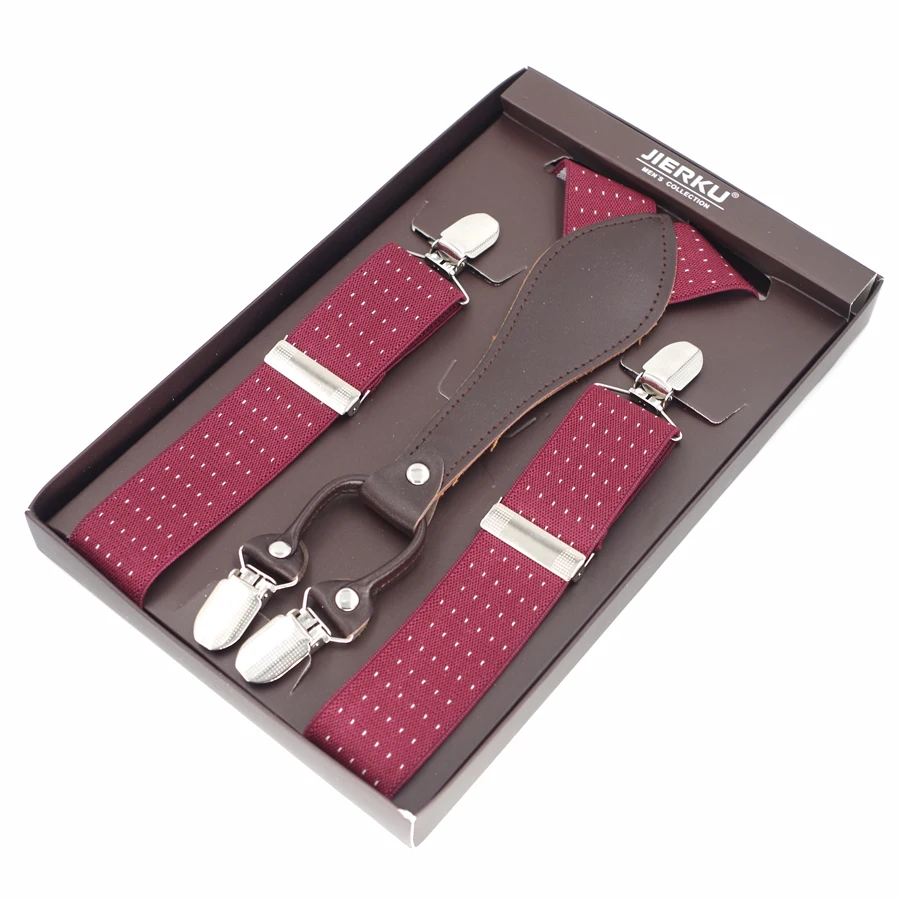 Модные мужские подтяжки 4 зажима из искусственной кожи регулируемые Y Back ligas Tirantes