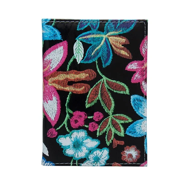 Red New Fashion Floral Passport Cover Travel Passport Case Russia Document Cover SIM Passport ID Card Holders For Women - Цвет: Red