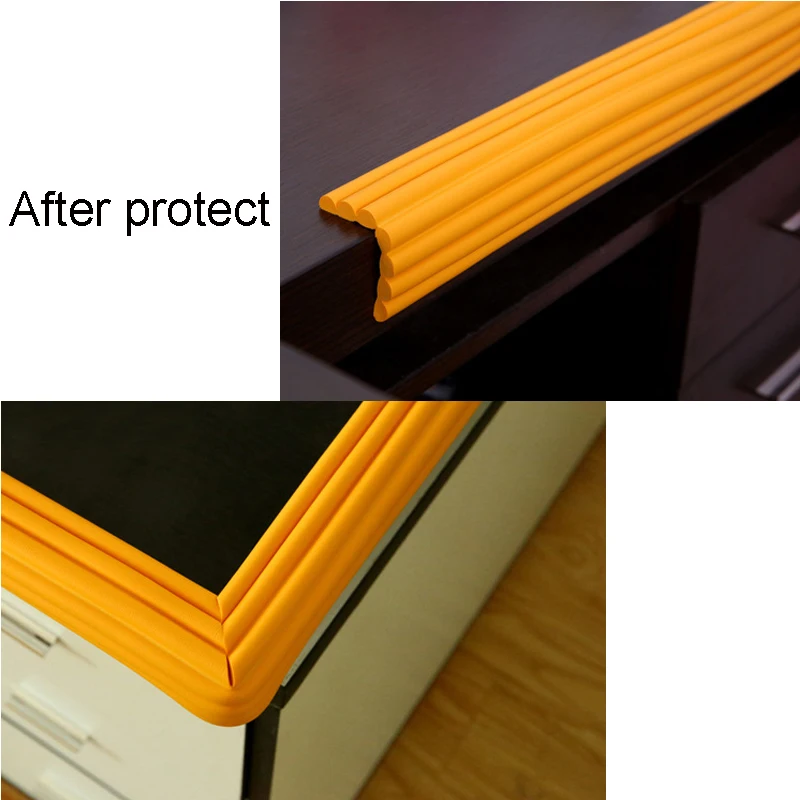 Tira protectora de mesa para ni&ntilde;os, productos de seguridad para beb&eacute;s, borde de vidrio, muebles, barra de choque de terror, protecci&oacute;n de esquina, 12 colores, 2M-1