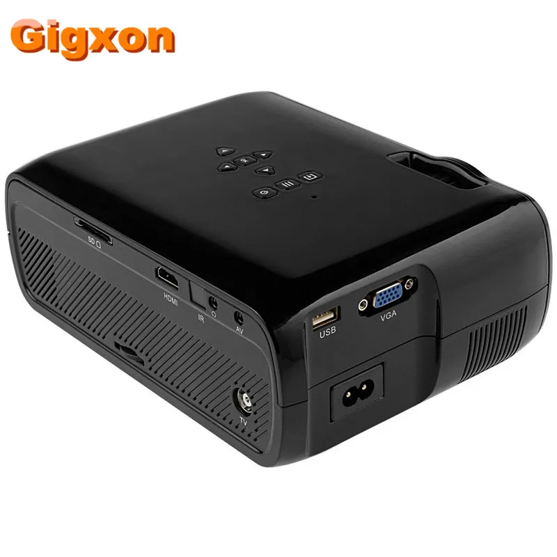 Gigxon-G80 1000 Ansi люмен 1920*1080 Full HD мини портативный домашний кинотеатр Proyector lcd проектор