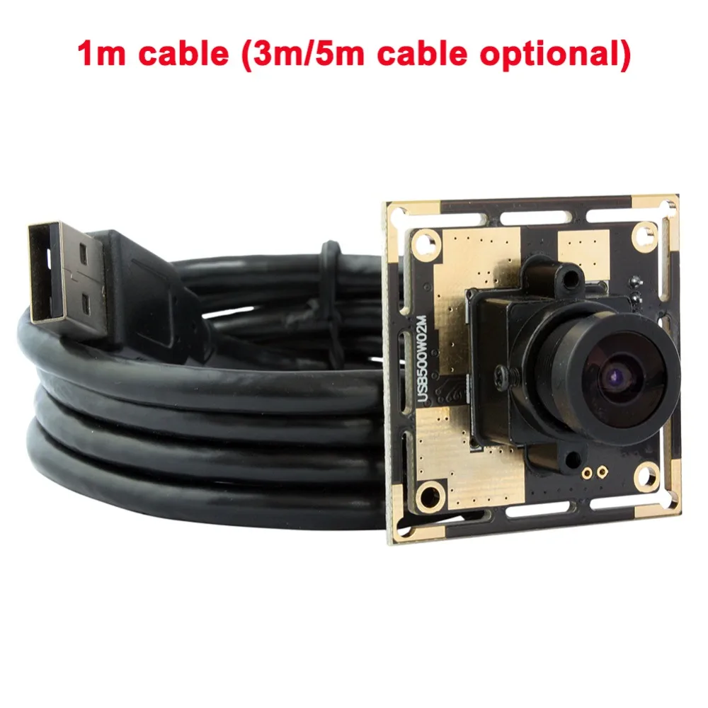 Камера видеонаблюдения ELP 5 Мп CMOS с фиксированным объективом|usb camera module|camera modulecctv