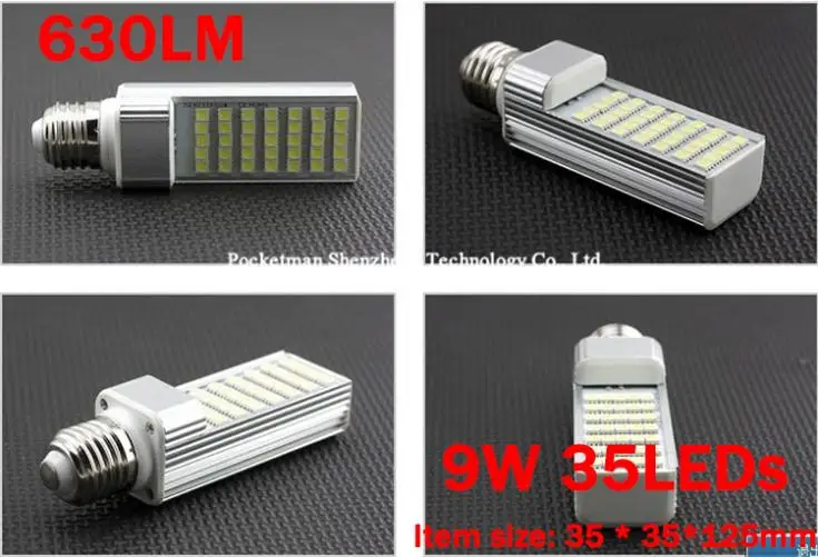 Светодиодная кукурузная лампа SMD 5050 180 degeree AC85-265V 7 Вт 9 10 12 15 E27 G24 | Лампы и освещение