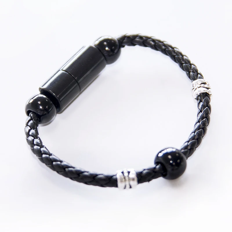 Новые творческие Смарт ювелирные изделия из бисера браслет с USB быстрая Зарядное