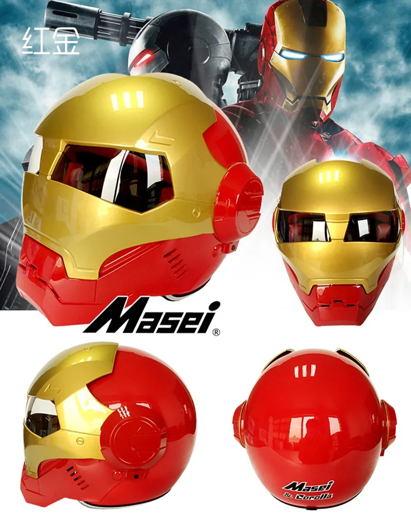 Ironman Masei 610 винтажный мотоциклетный шлем автомобили КАСКО Железный человек Capacetes велосипедный шлем
