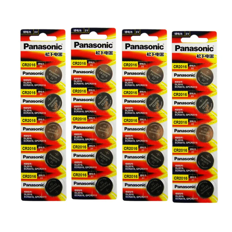 Оригинальный фирменный Новый аккумулятор для PANASONIC cr2016 20 шт. 3 в батарейки монет