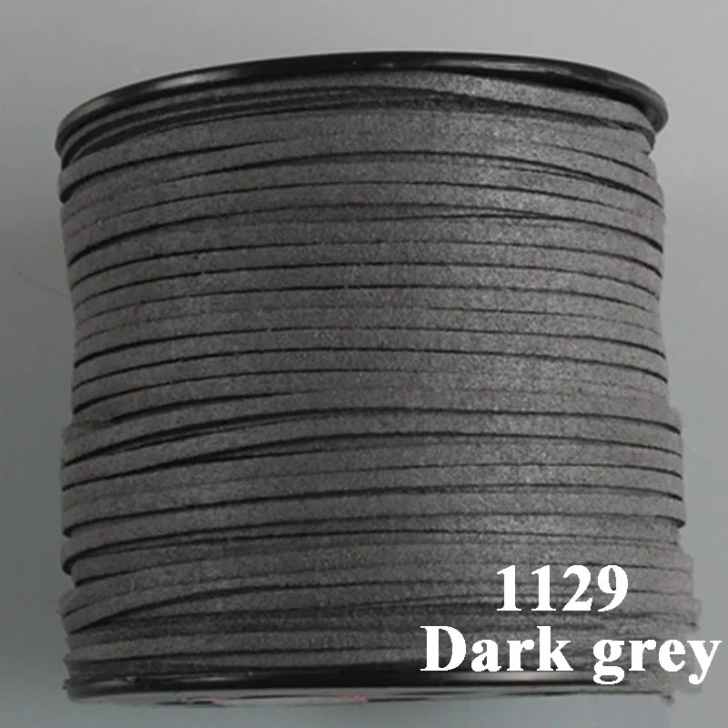 dark grey Meetee 2,8 мм ширина 90 м/рулон кожи веревочные шнуры тканый шнур проволочное ожерелье браслет ювелирные украшения сделай сам Декор Аксессуары CD202 - Цвет: dark grey