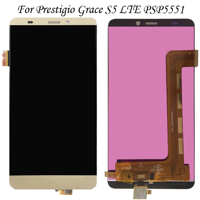 ЖК дисплей для Prestigio Grace S5 LTE PSP 5551 Duo psp 5551duo кодирующий преобразователь сенсорного