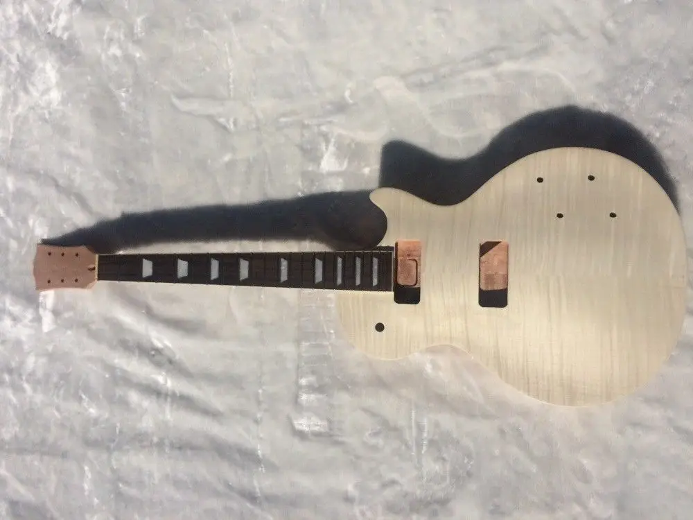 Незаконченный шеи гитара и тела для LP замена 22 Fret топ двойной P90s|Детали