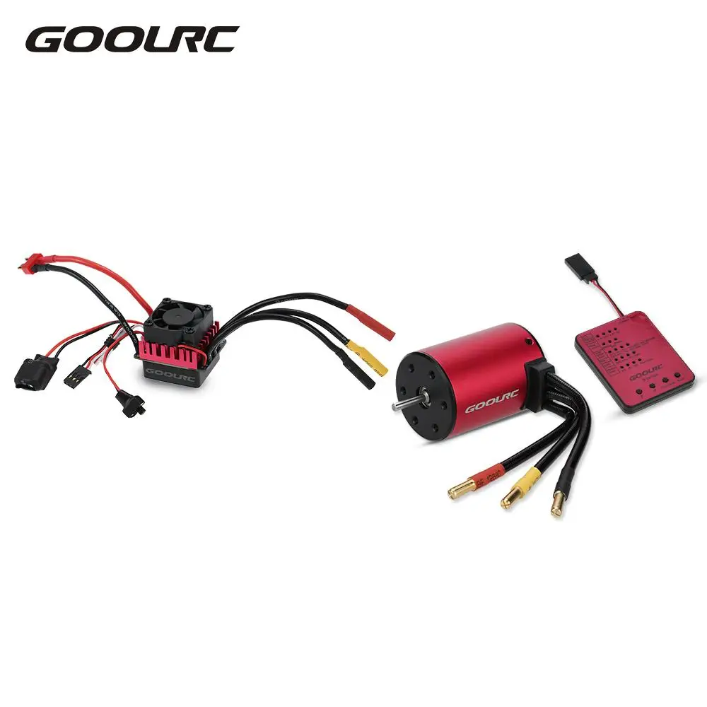 GoolRC S3650 4300KV бесщеточный мотор 60A бесщеточный ESC и программная карта комбинированный набор для 1:10 RC автомобилей грузовиков частей автомобиля