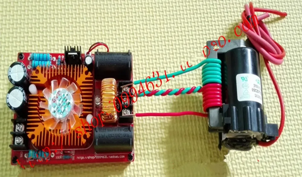 12 v ~ 30 Вт ZVS tesla катушка источник питания ведущая пластина + высоковольтный