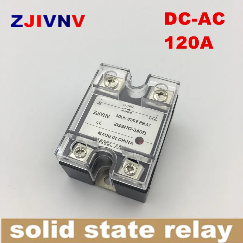 Однофазное твердотельное реле DC AC 120A SSR 120DA ac ZG3NC 3120B нулевое пересечение типа