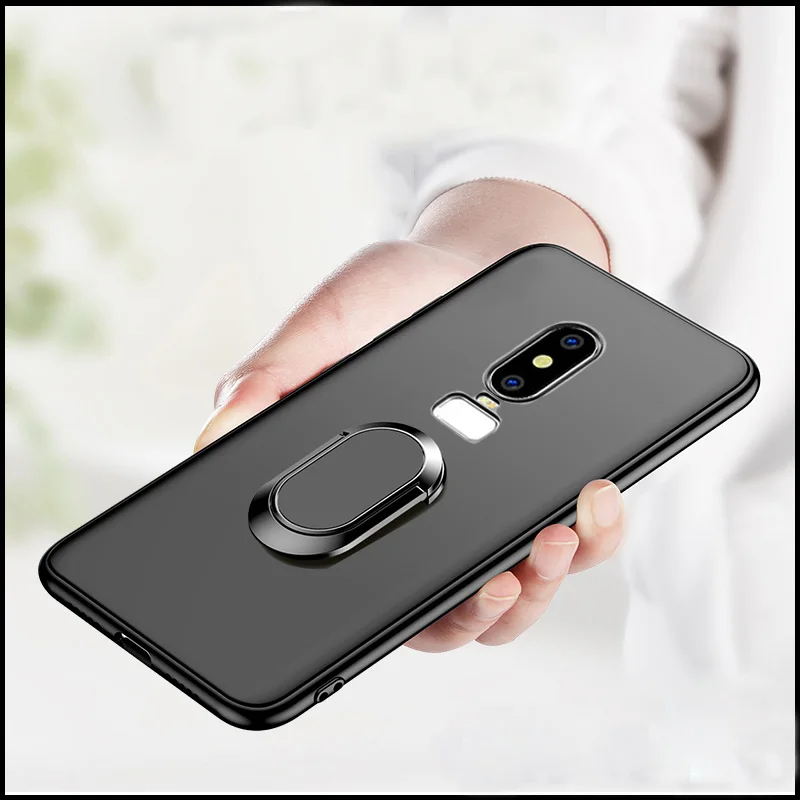 Чехол-накладка для Oneplus 3 3T 5 5T 6 6T силиконовый с магнитной застежкой чехол кольцом