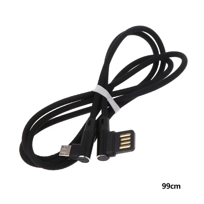 Двойной кабель для передачи данных 90 градусов провод зарядки замена кабеля