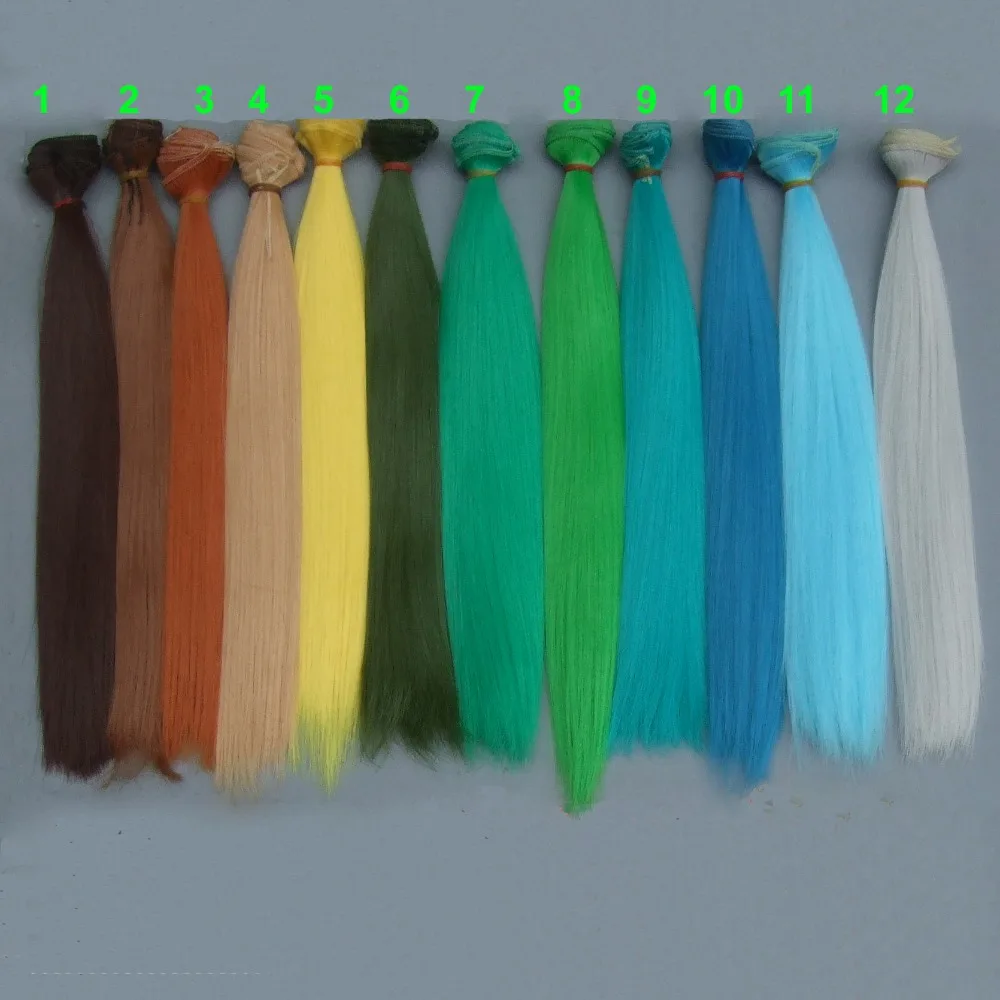 30 см кукольные волосы прямые деревья diy парики для интерьера ручной работы