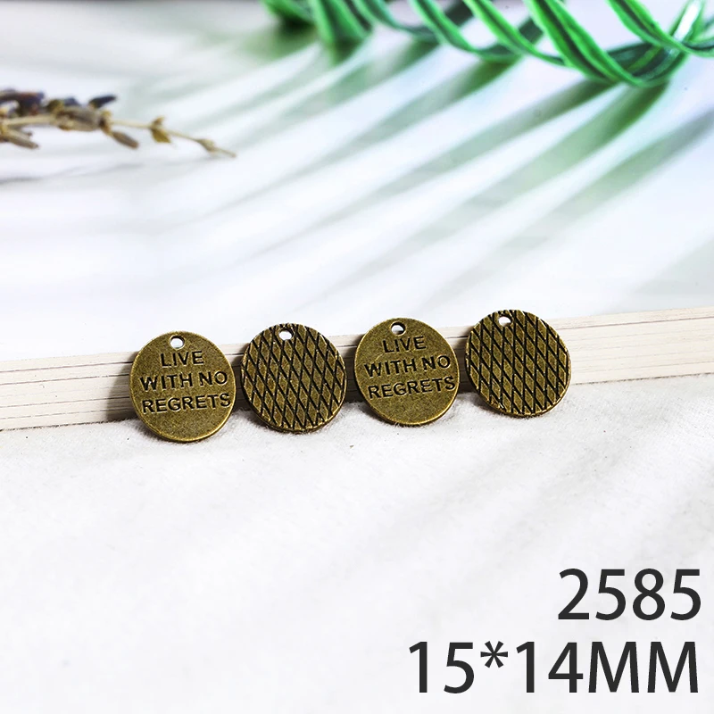 

15*14mm 10pcs tag Alloy Pendant For Diy Jewelry Making 2 Colors Antique Silver Antique Bronze No.2585