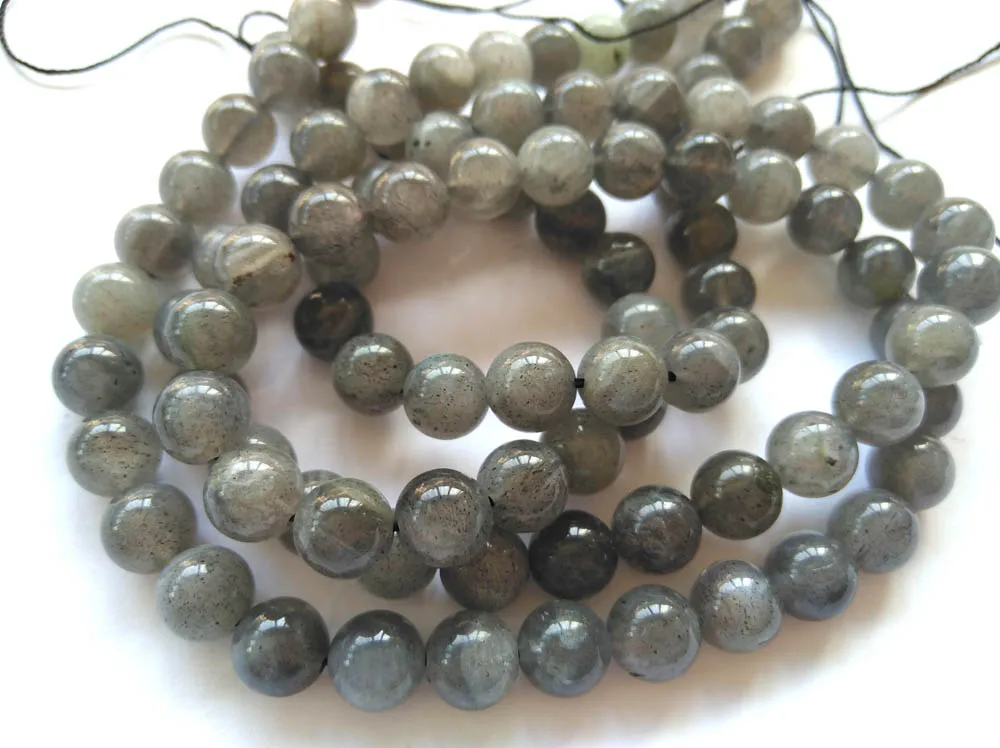 

Wholesale Genuine Labradorite beads 4\6\8\10mm Round Sooth, Blue Flashy beads, 1 strand 16" authentic gemstone