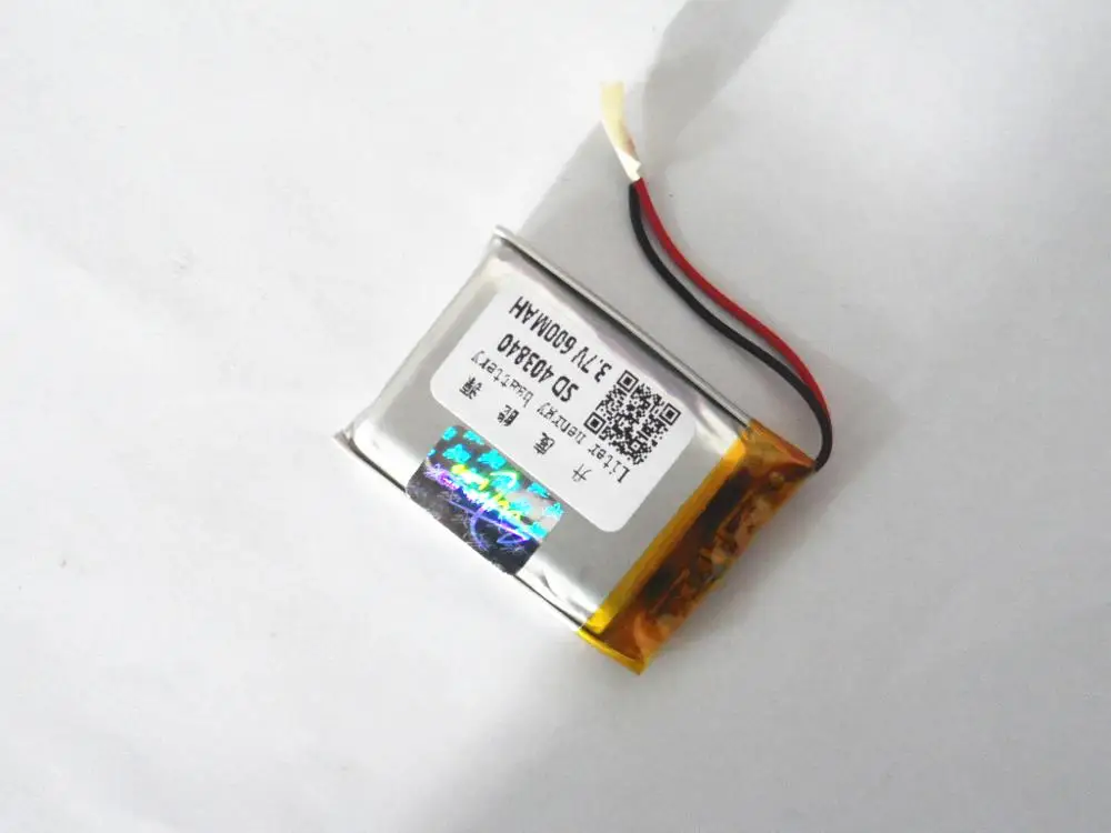 Ультра-тонкий литиевая батарея фабрики сразу 3.7 В 600 мАч 403840 |