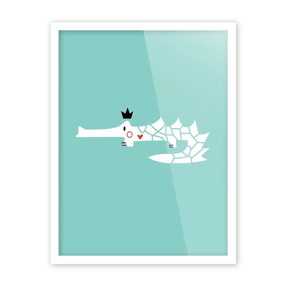 Скандинавский минималистичный мультфильм Король животные Лев Жираф