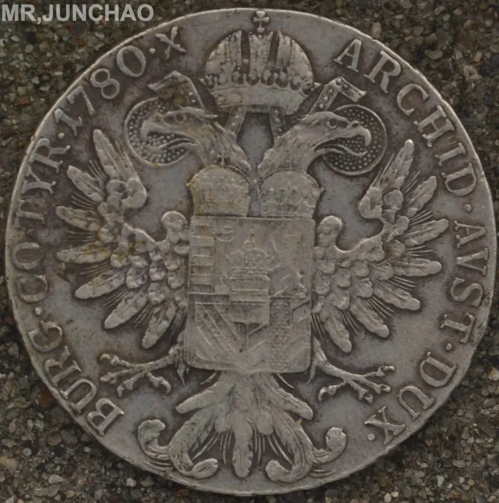 Австрийские монеты 1780 Марии Тереза 90% серебряные НАСТОЯЩИЕ Оригинальные монеты высокого качества