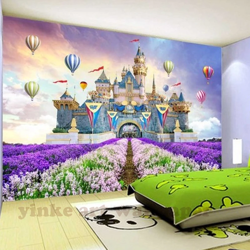 Пользовательские фото обои 3D стереоскопический замок fantasyland гостиная детская комната ТВ фон 3D Настенные обои