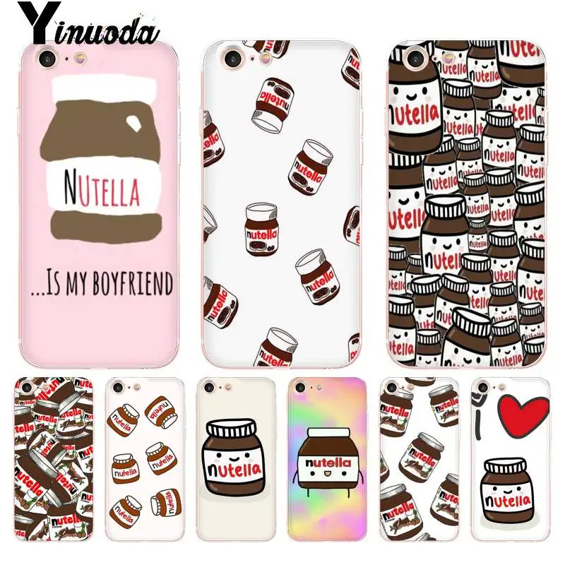 Yinuoda для iphone 7 6 X Чехол Kawaii nutella корпус под плетенную сумку мобильного телефона iPhone